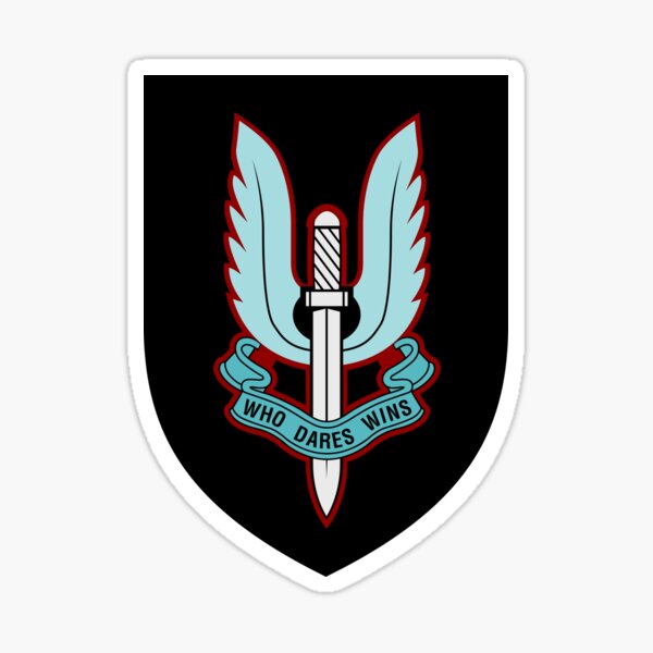 Item preview, Special Air Service (Blue - Black Shield) designed and sold by wordwidesymbols.