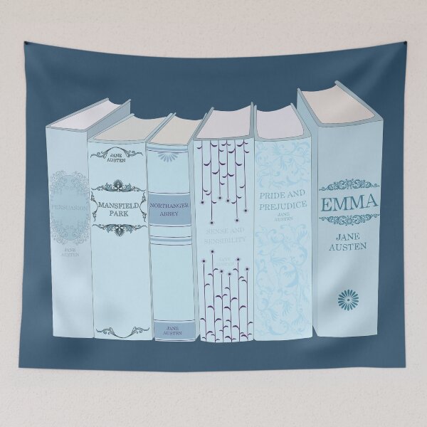 Item preview,  Jane Austen - Novels in Blue designed and sold by MissBennett.