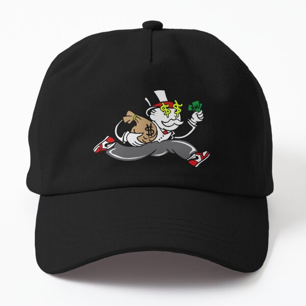 monopoly guy with money Dad Hat