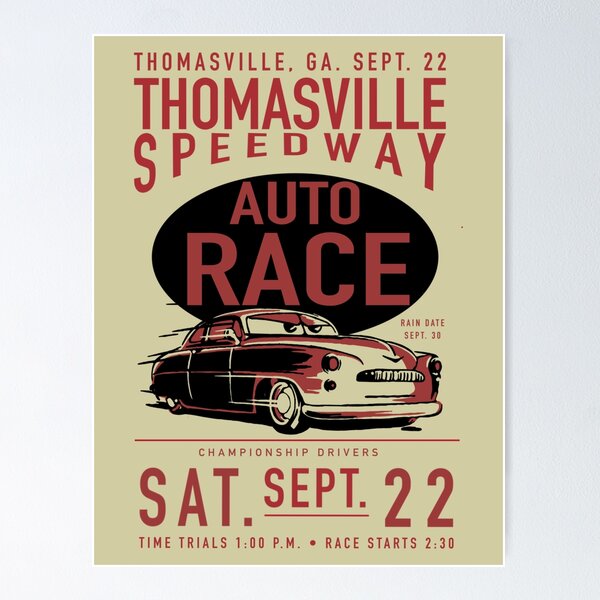 Thomasville Speedway Poster