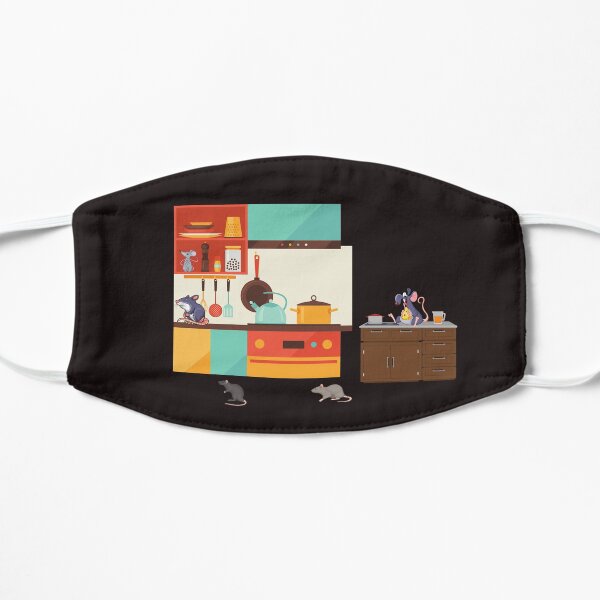 My Kitchen is haunted by rats. Flat Mask