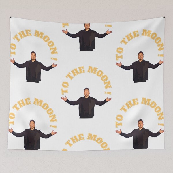 Item preview, A la luna con Elon Musk designed and sold by TraderShirts.