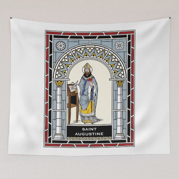 Item preview, ST. AUGUSTINE OF HIPPO under STAINED GLASS designed and sold by CatholicSaints.