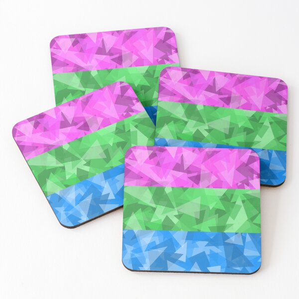 Item preview, Polysexual Pride Shards designed and sold by SchwarzEzri.