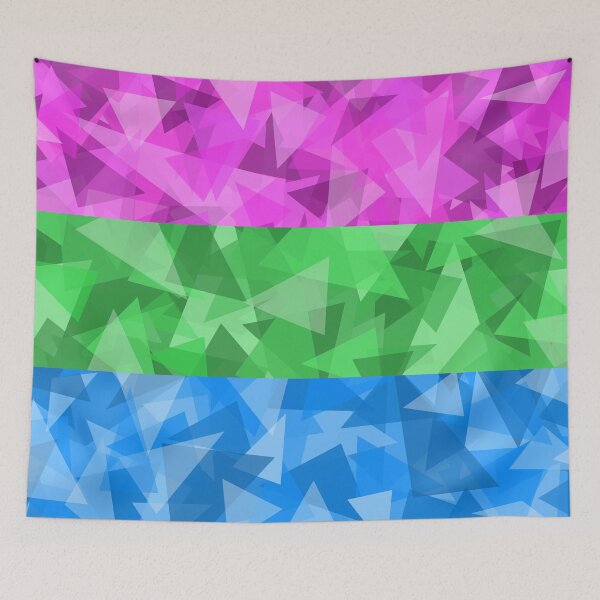 Item preview, Polysexual Pride Shards designed and sold by SchwarzEzri.