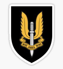 Special Air Service (Gold - Black Shield) Sticker