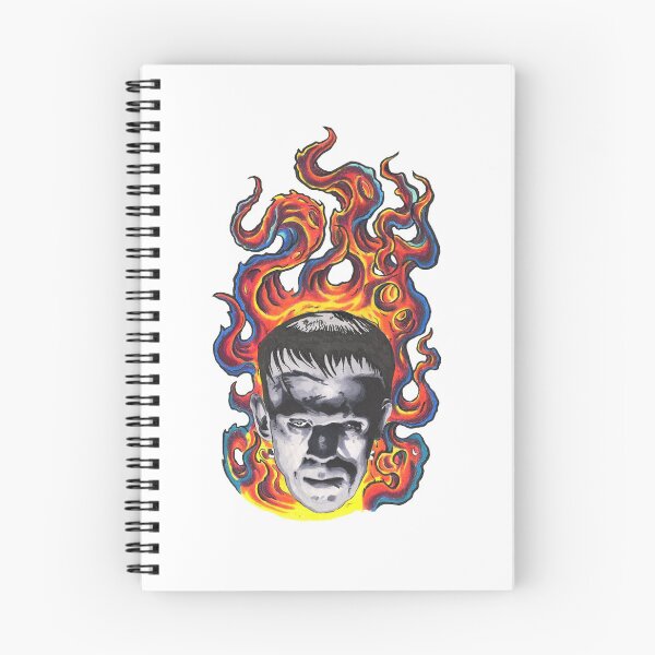 Item preview, FRANKENSTEIN BURNING IN FIRE custom art classic movie monster designed and sold by 999shirts.