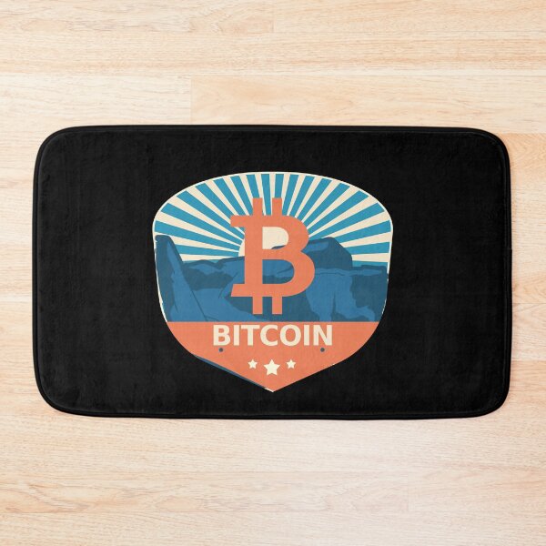 Item preview, Bitcoin Crypto Mountain Badge Cryptocurrency Pastels designed and sold by Bitcoin-Fashion.