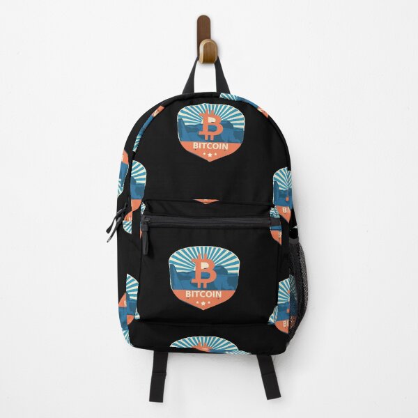 Item preview, Bitcoin Crypto Mountain Badge Cryptocurrency Pastels designed and sold by Bitcoin-Fashion.