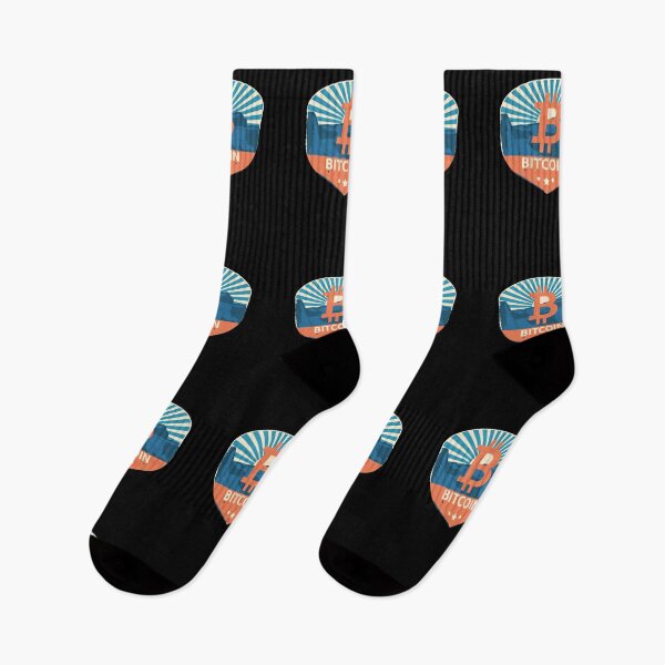 Item preview, Bitcoin Crypto Mountain Badge Cryptocurrency Pastels designed and sold by Bitcoin-Fashion.