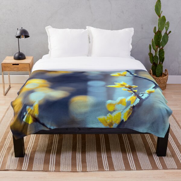 Item preview, Branches and bokeh - macro bedding home goods art photography botanica designed and sold by Boho Contessa.