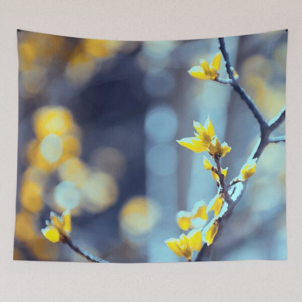 Item preview, Branches and bokeh - macro bedding home goods art photography botanica designed and sold by Boho Contessa.