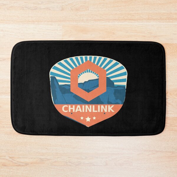 Item preview, Chainlink LINK Crypto Mountain Badge Cryptocurrency Pastels designed and sold by Bitcoin-Fashion.