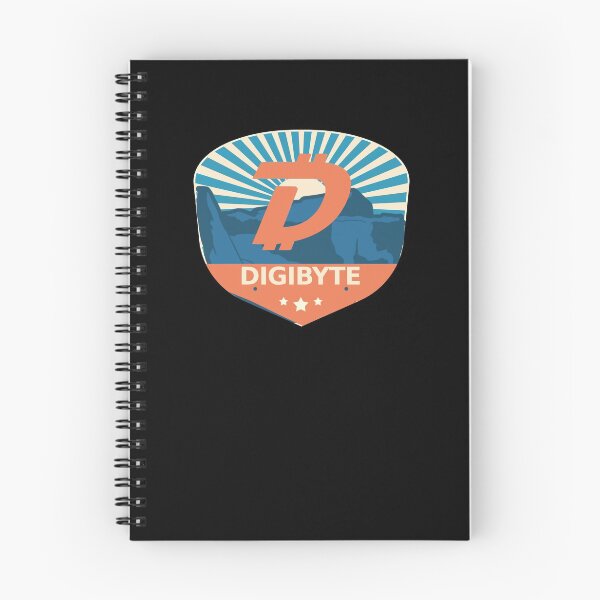 Item preview, Digibyte DGB Crypto Mountain Badge Cryptocurrency Pastels designed and sold by Bitcoin-Fashion.