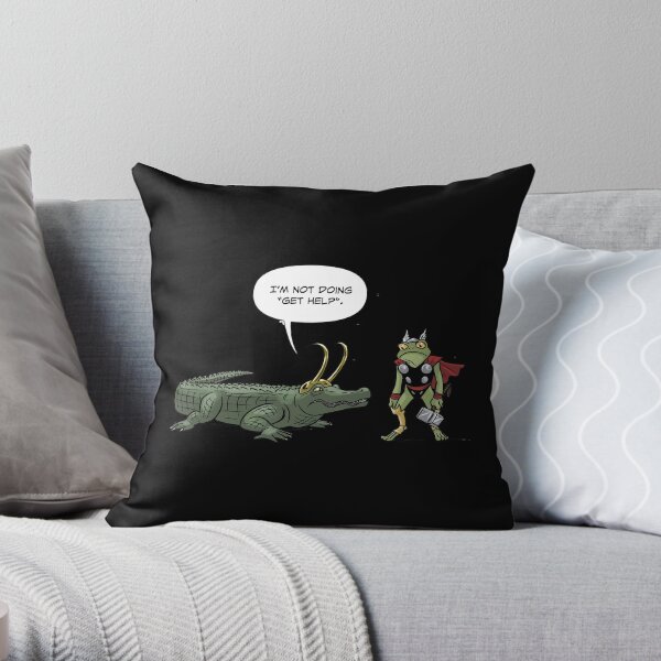 croki loki,alligator loki,loki crocodile,alligator loki funko pop Coussin