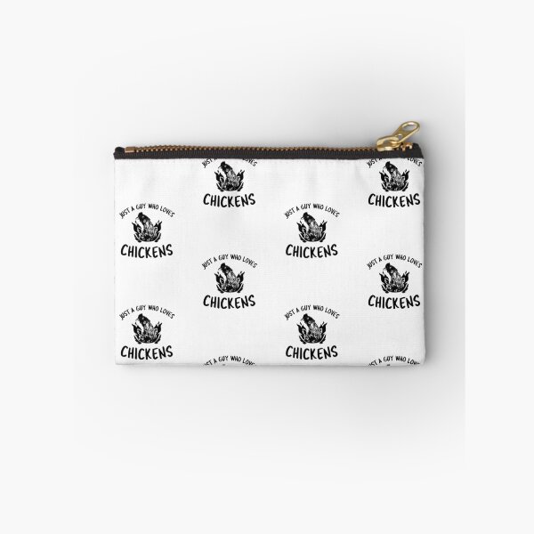Item preview, Just A Guy Who Loves Chickens -funny chicken design in black text designed and sold by katiekendall.