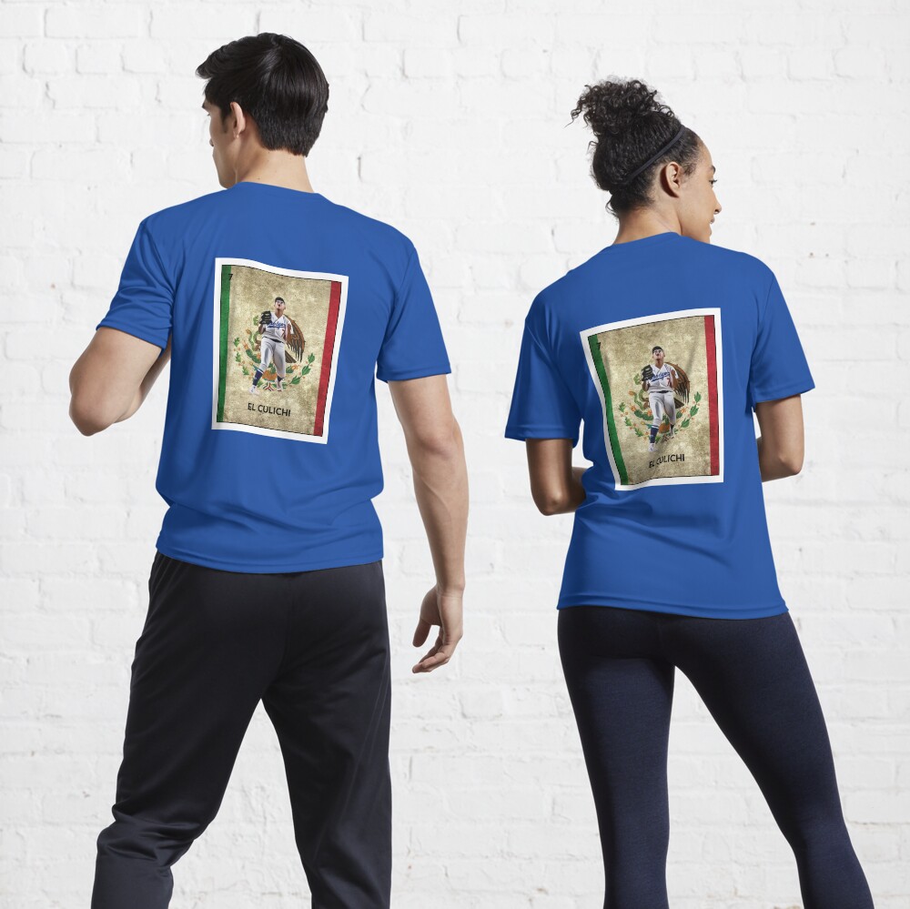 Julio Urias Mexican Loteria: El Culichi. Funny Spanish. Los Angeles. |  Active T-Shirt