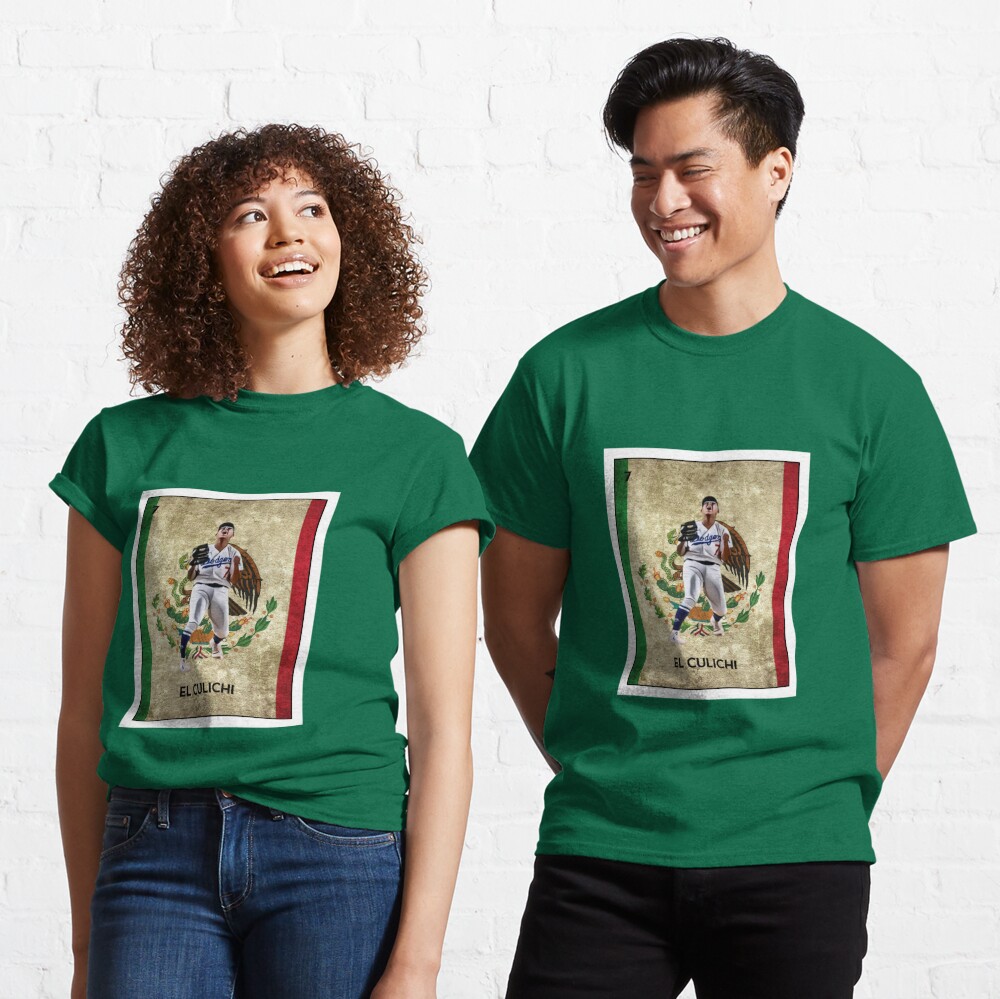 Julio Urias Mexican Loteria: El Culichi. Funny Spanish. Los Angeles. |  Active T-Shirt