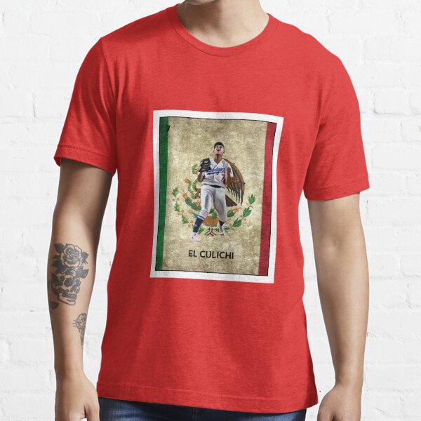 Julio Urias Mexican Loteria: El Culichi. Funny Spanish. Los Angeles. |  Active T-Shirt