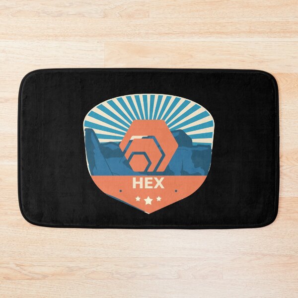 Item preview, HEX Crypto Mountain Badge Cryptocurrency Pastels designed and sold by Bitcoin-Fashion.