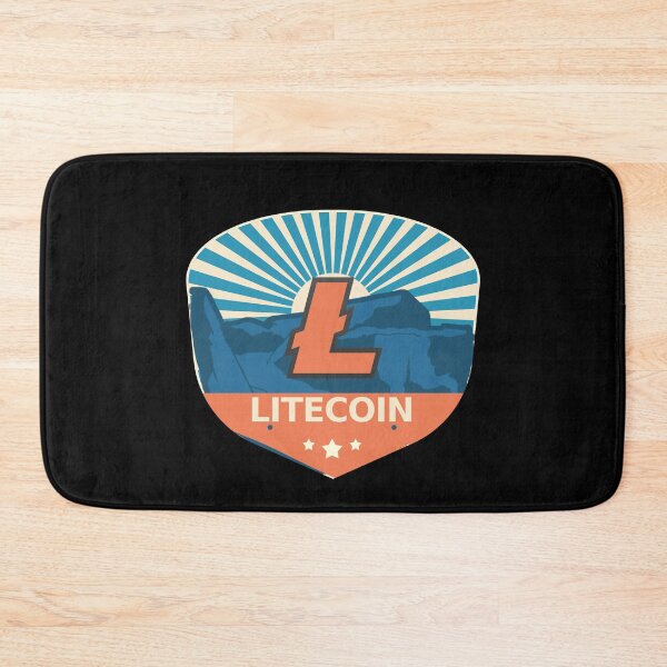 Item preview, Litecoin LTC Crypto Mountain Badge Cryptocurrency Pastels designed and sold by Bitcoin-Fashion.