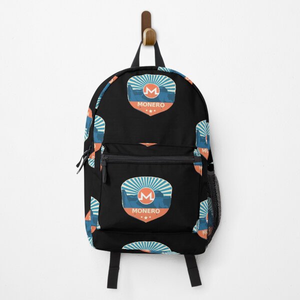 Item preview, Monero XMR Crypto Mountain Badge Cryptocurrency Pastels designed and sold by Bitcoin-Fashion.