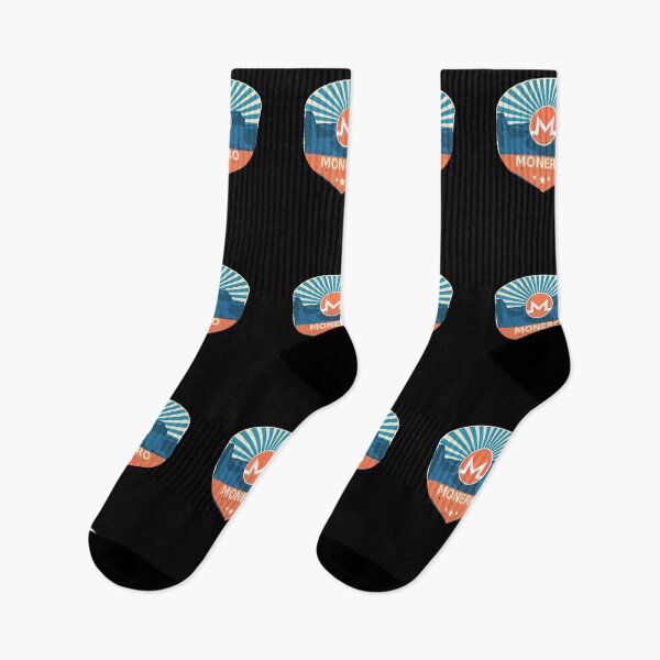 Item preview, Monero XMR Crypto Mountain Badge Cryptocurrency Pastels designed and sold by Bitcoin-Fashion.