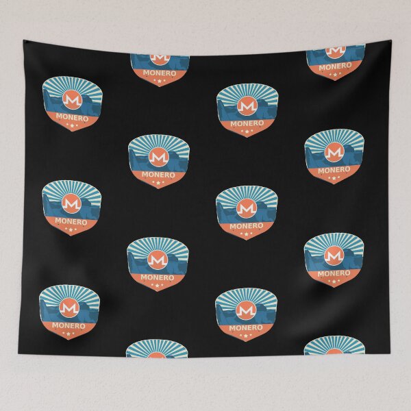 Item preview, Monero XMR Crypto Mountain Badge Cryptocurrency Pastels designed and sold by Bitcoin-Fashion.