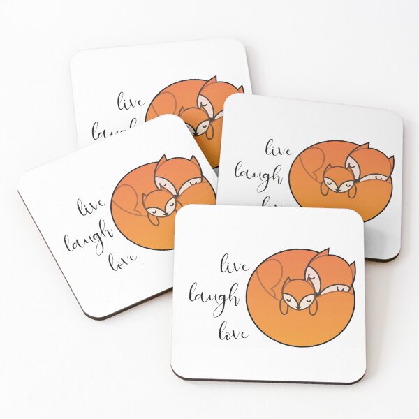 Item preview, Live, laugh, love - Fox designed and sold by FunnyChameleon.