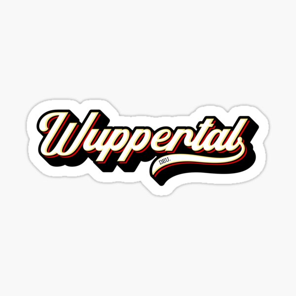 "Wuppertal Germany" Sticker for Sale by creativecaveman | Redbubble
