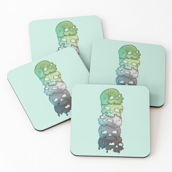 Item preview,  Aromantic Pride Flag Aro Skull Tower designed and sold by Irene Koh.