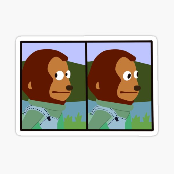 Awkward Look Monkey Puppet Sticker Funny Reaction Meme -  Israel