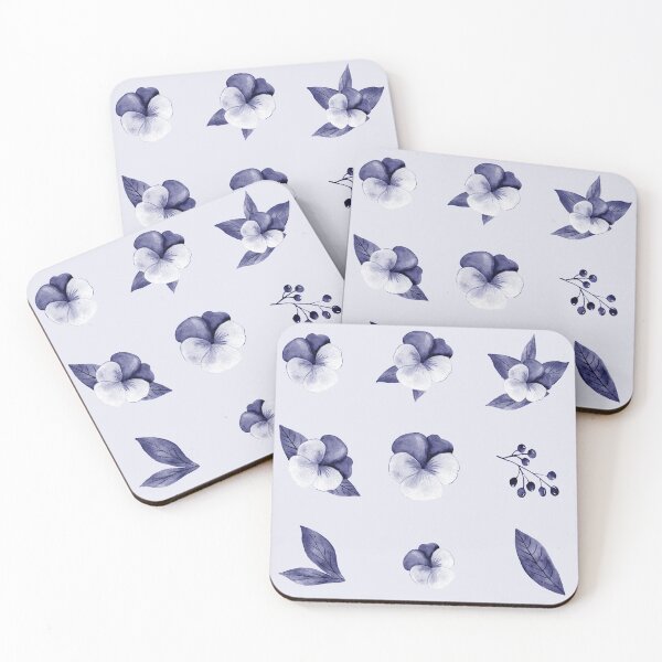 Item preview, Little Blue - Flowers - Stickers designed and sold by Pavnud.