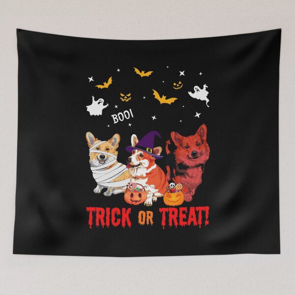 Item preview, Halloween Corgi Dogs Lovers Mummy Witch Demon designed and sold by juliegould1974.