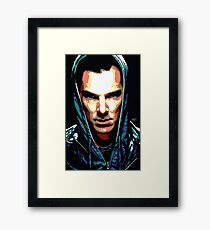 Benedict Cumberbatch: You Think Your World is Safe? Framed Print
