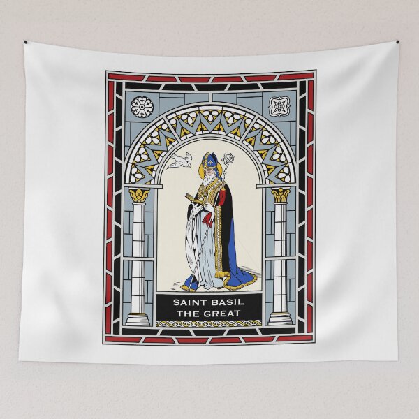 Item preview, ST BASIL THE GREAT under STAINED GLASS designed and sold by CatholicSaints.