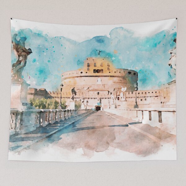 Item preview, Rome, Mausoleum of Hadrian designed and sold by AM FineArtPrints.