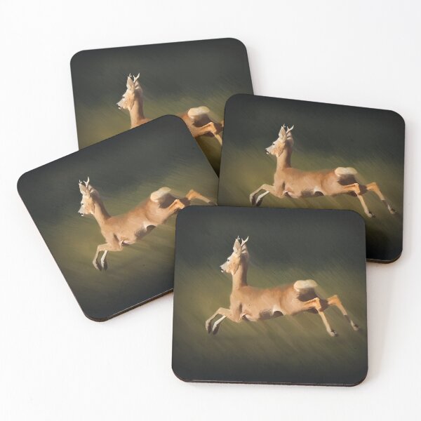 Item preview, Jumping roebuck in the forest. designed and sold by Guardi71.