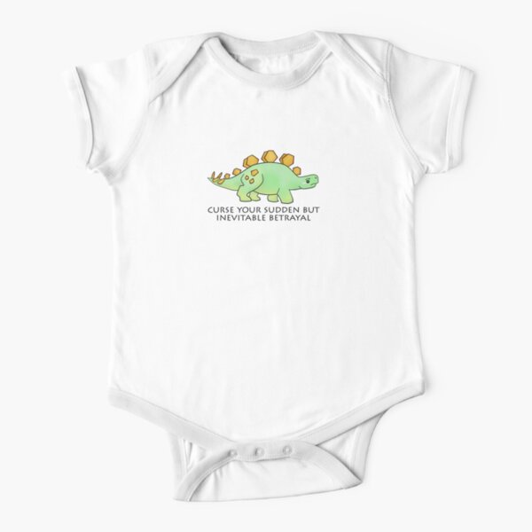 Firefly Wash's stegosaurus quote. Short Sleeve Baby One-Piece
