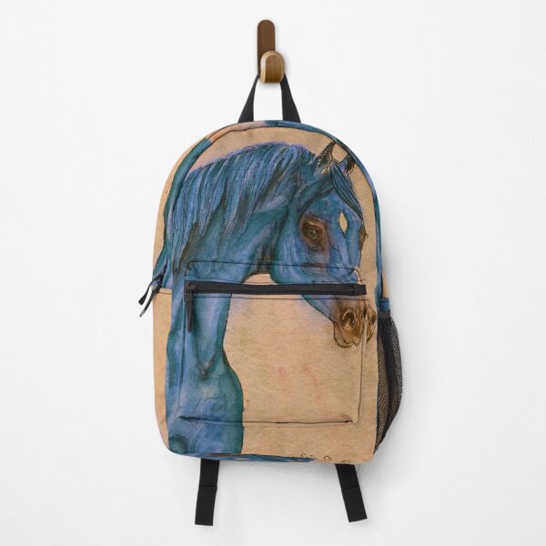 Item preview, Blue arabian horse portrait designed and sold by horseaddicted.