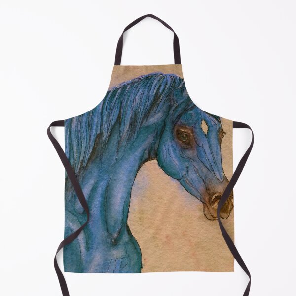Item preview, Blue arabian horse portrait designed and sold by horseaddicted.