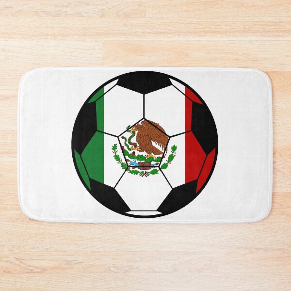 Artikelvorschau, Mexiko Fußball / Fußball Flaggengrafik entworfen und verkauft von iheartsport.