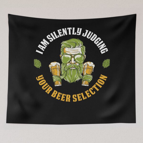 Item preview, I Am Judging Your Beer Funny Craft Beer Gift designed and sold by CatRobot.