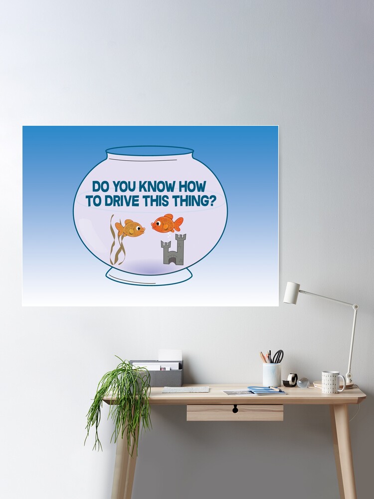 Fish Tank Pun Poster for Sale by breh-art