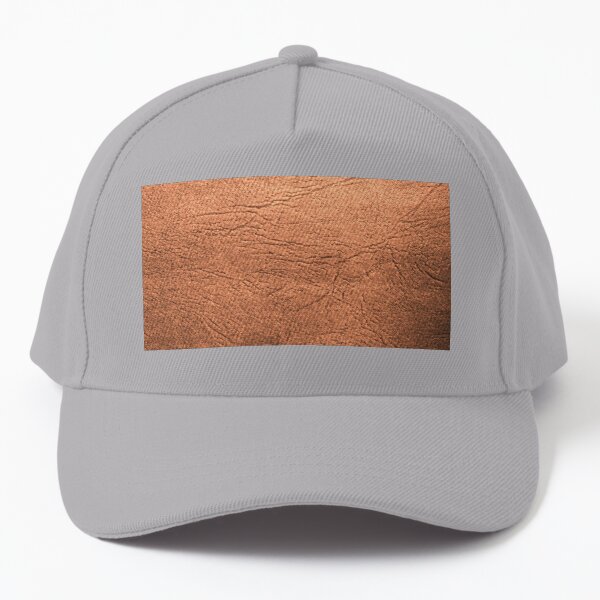 Chestnut Brown Leather Baseball Cap