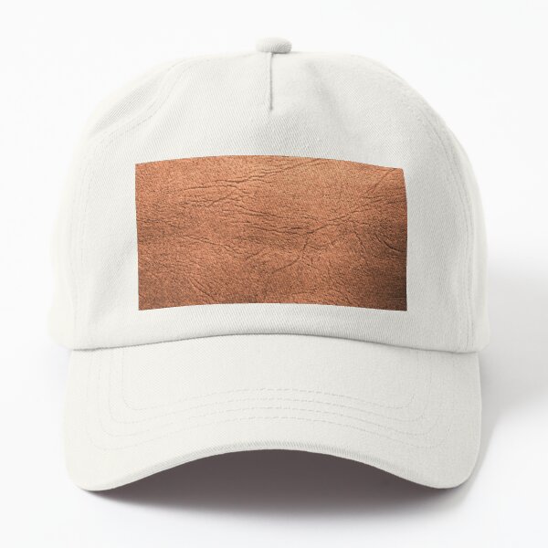 Chestnut Brown Leather Dad Hat