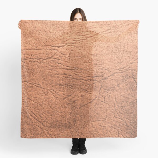 Chestnut Brown Leather Scarf