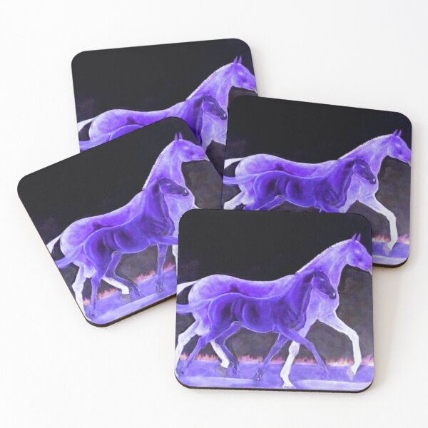 Item preview, Purple mare and foal troting designed and sold by horseaddicted.