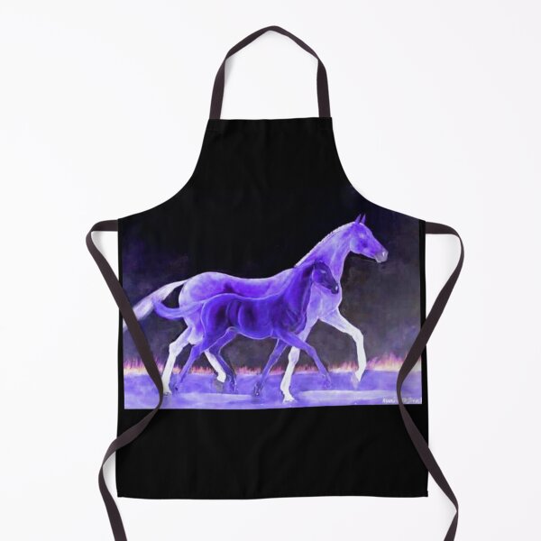 Artikelvorschau, Lila Stute und Fohlen im Trab entworfen und verkauft von horseaddicted.