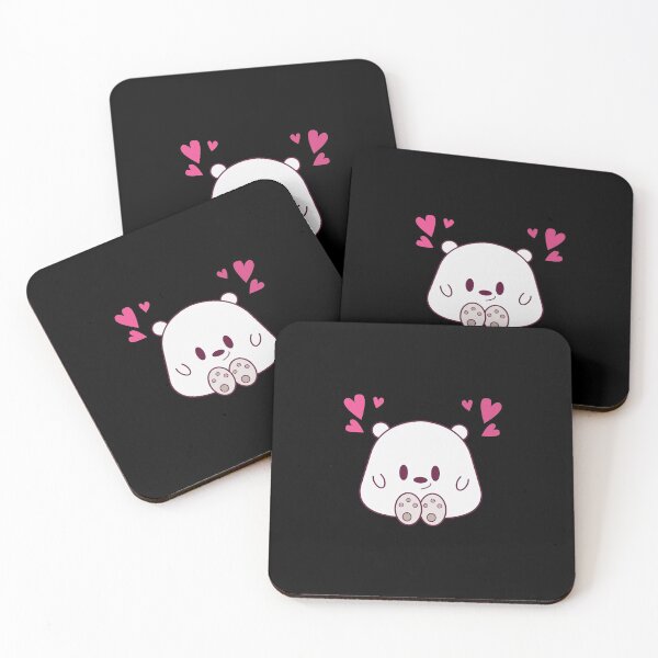 Item preview, Ice Bear Kawaii Black designed and sold by LeonardCooray.